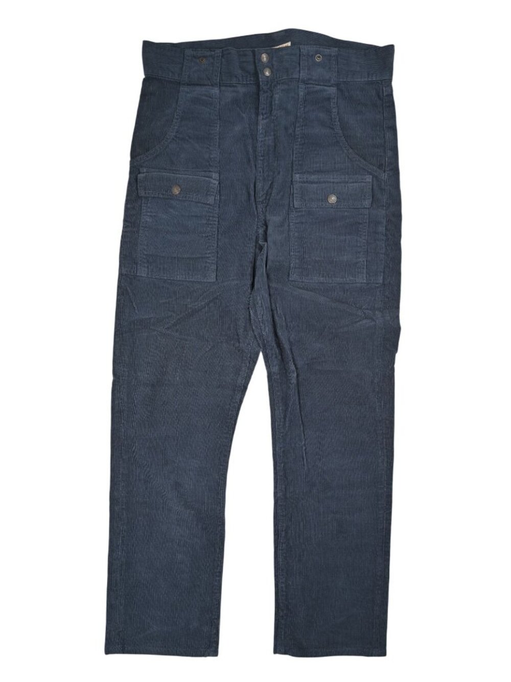 Kapital Japan Corduroy Bush Pants with Wallet  in Blue